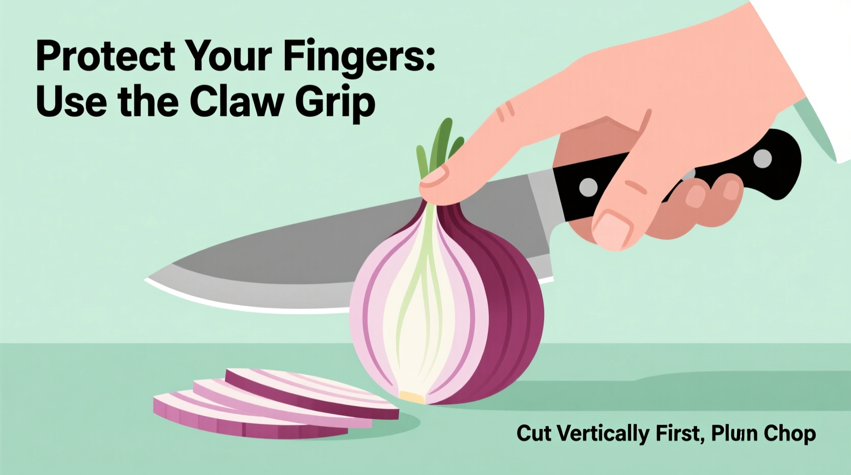 simple and effective guide on the best way to chop an onion safely