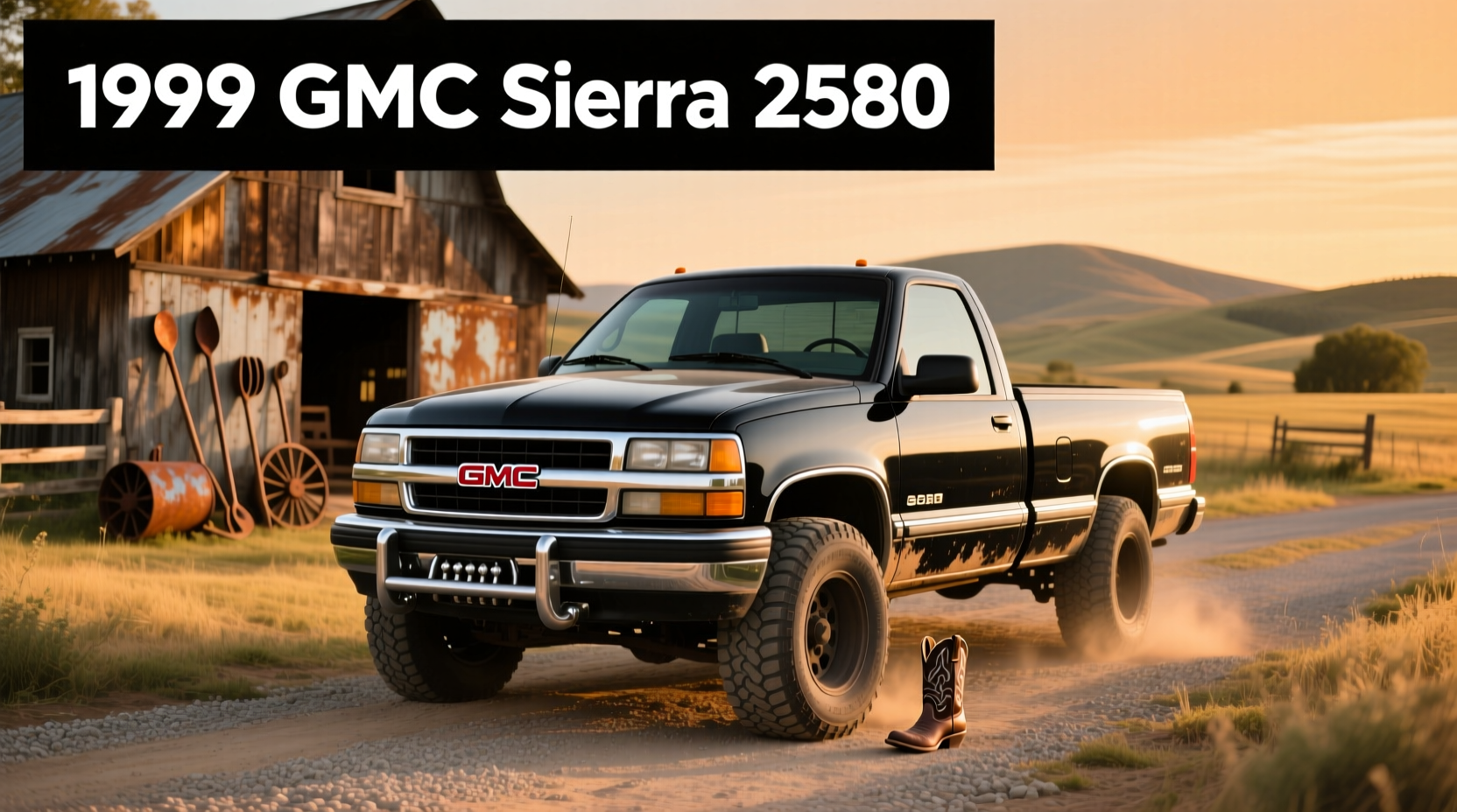 1999 GMC Sierra 2500 on dirt road