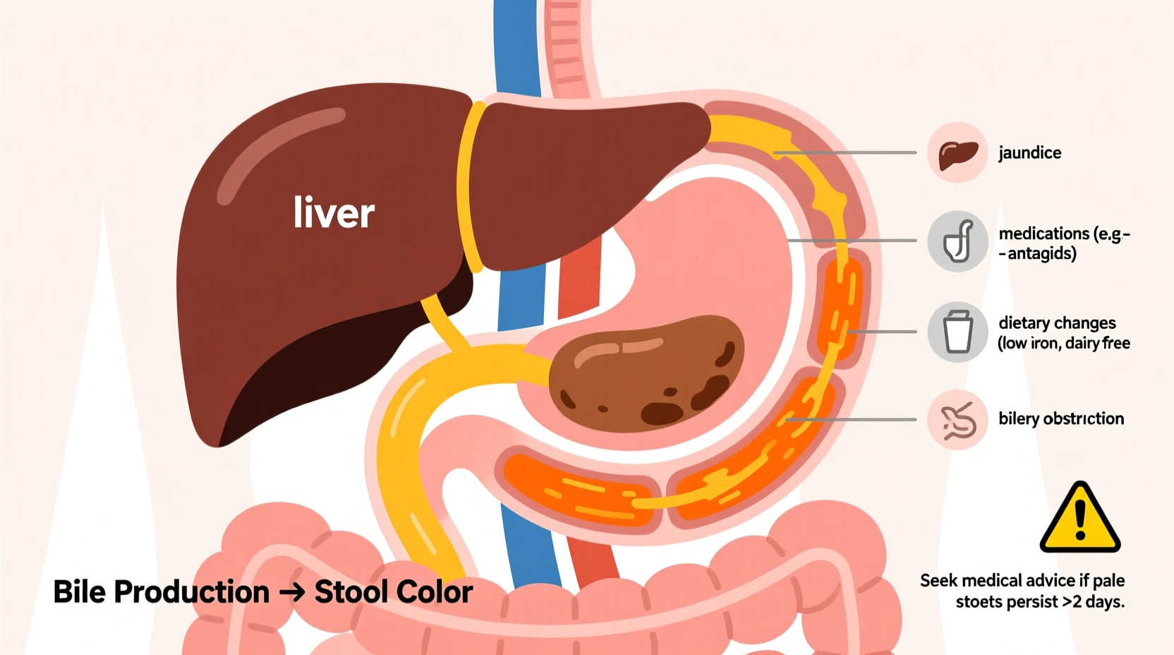 why is my poop lighter than usual causes when to worry