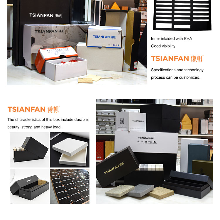 PY003W Cardboard Paper Ceramic Tile Sample booklet for flooring tile