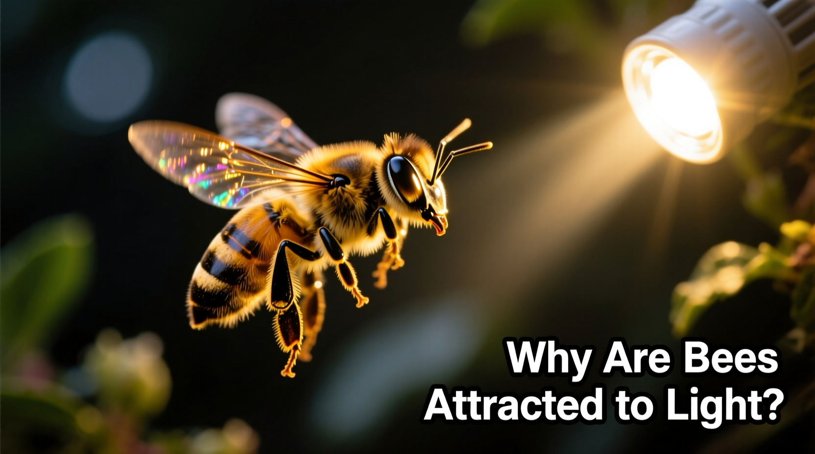 bees and light why are bees attracted to light sources