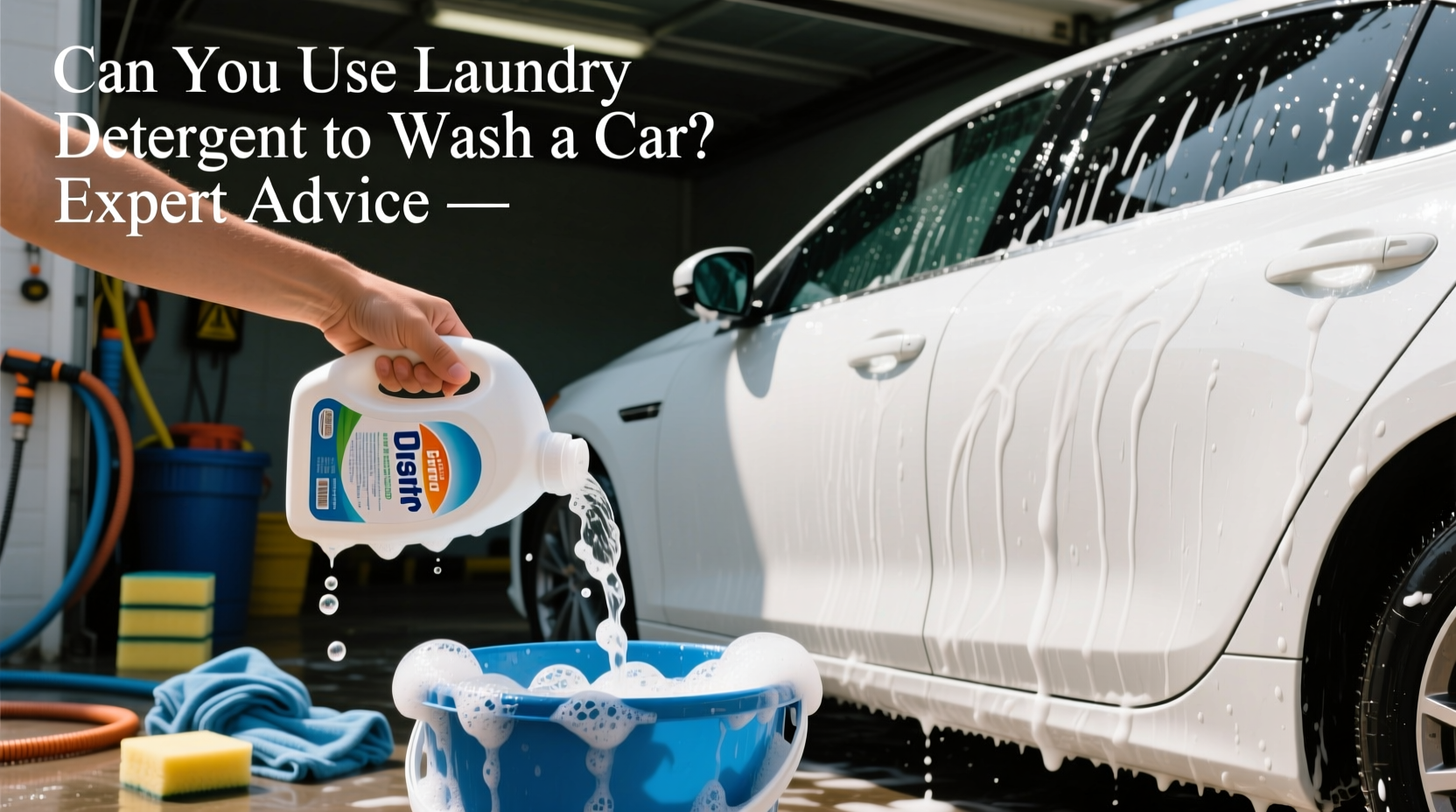 can you use laundry detergent to wash a car