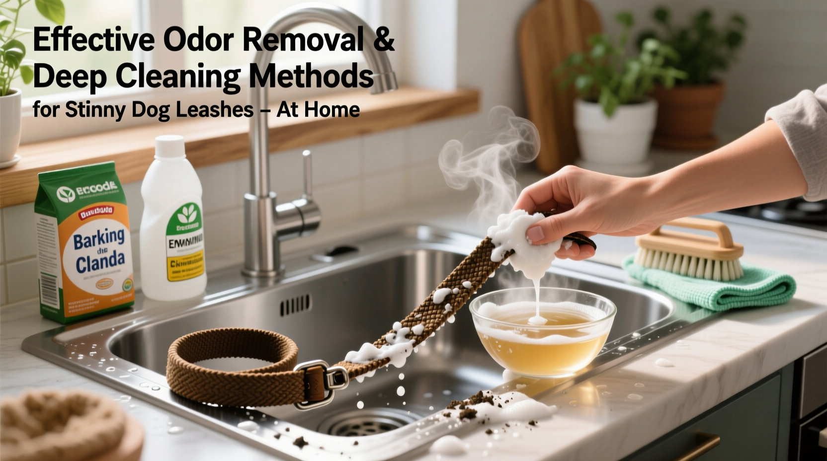 effective methods to remove odors and deep clean stinky dog leashes at home