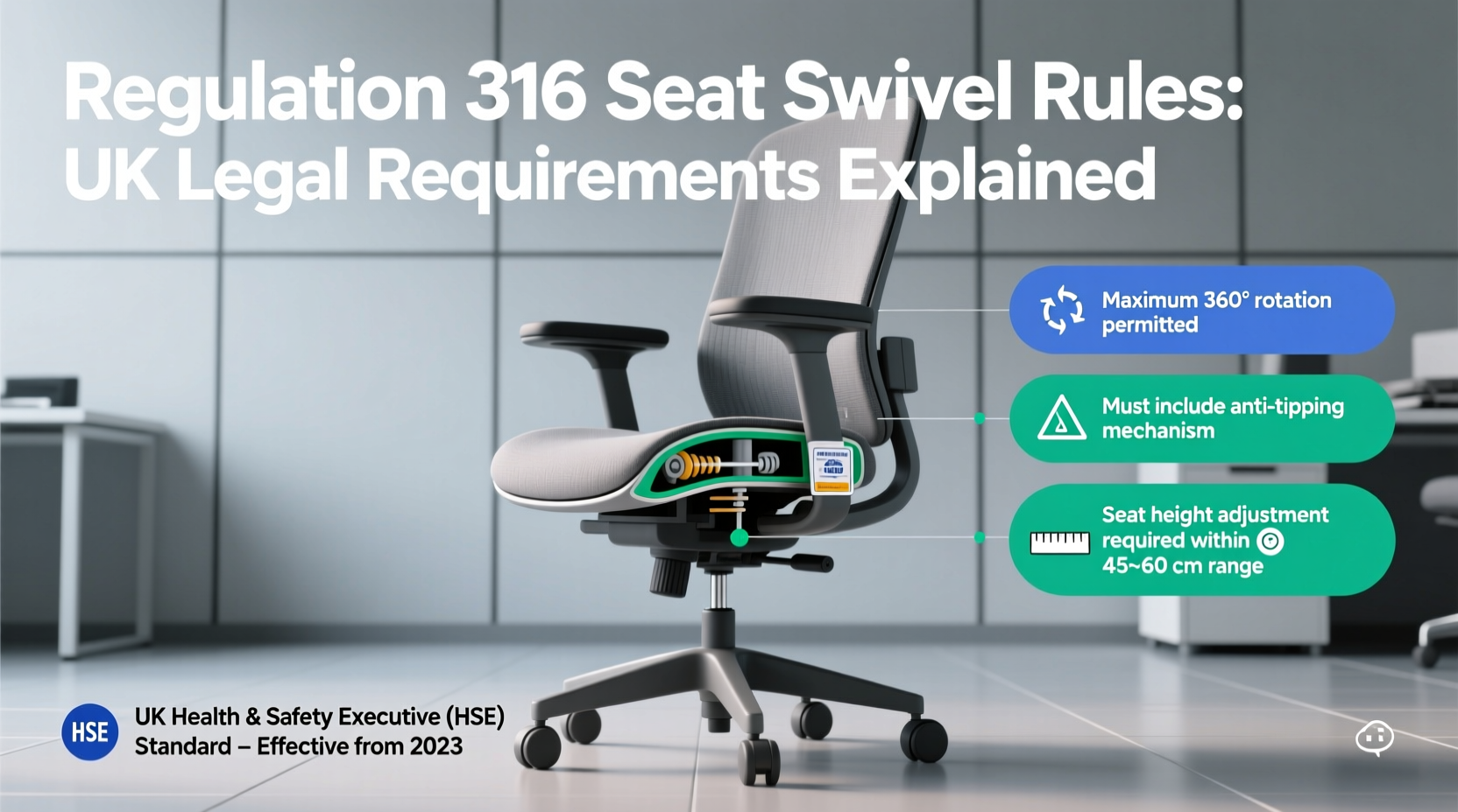 316 seat swivel regulations