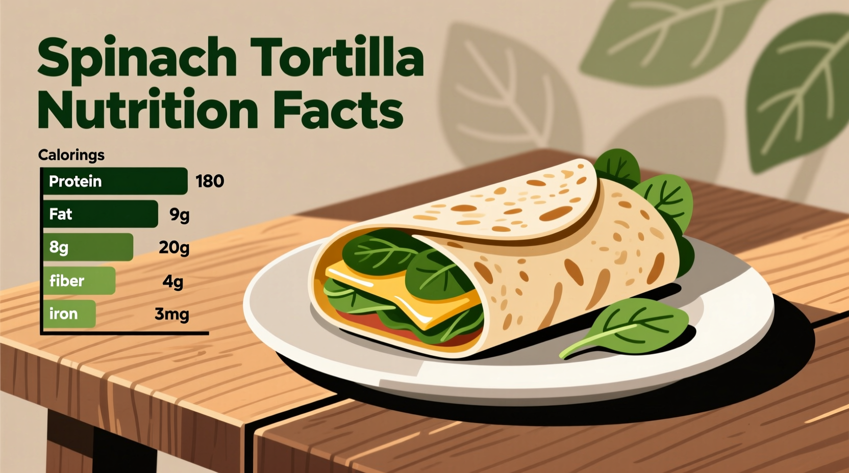 Spinach Tortilla Nutrition Facts: What's Really Inside