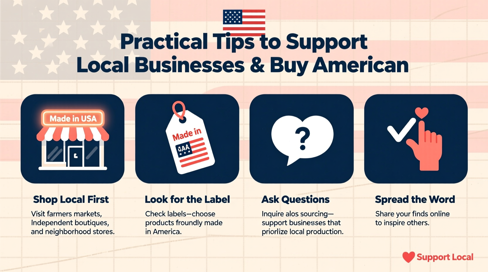practical tips for supporting local businesses how to consistently buy american products