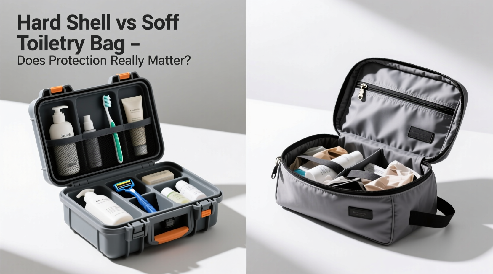 hard shell vs soft toiletry bag does a hard case really protect your travel stuff better