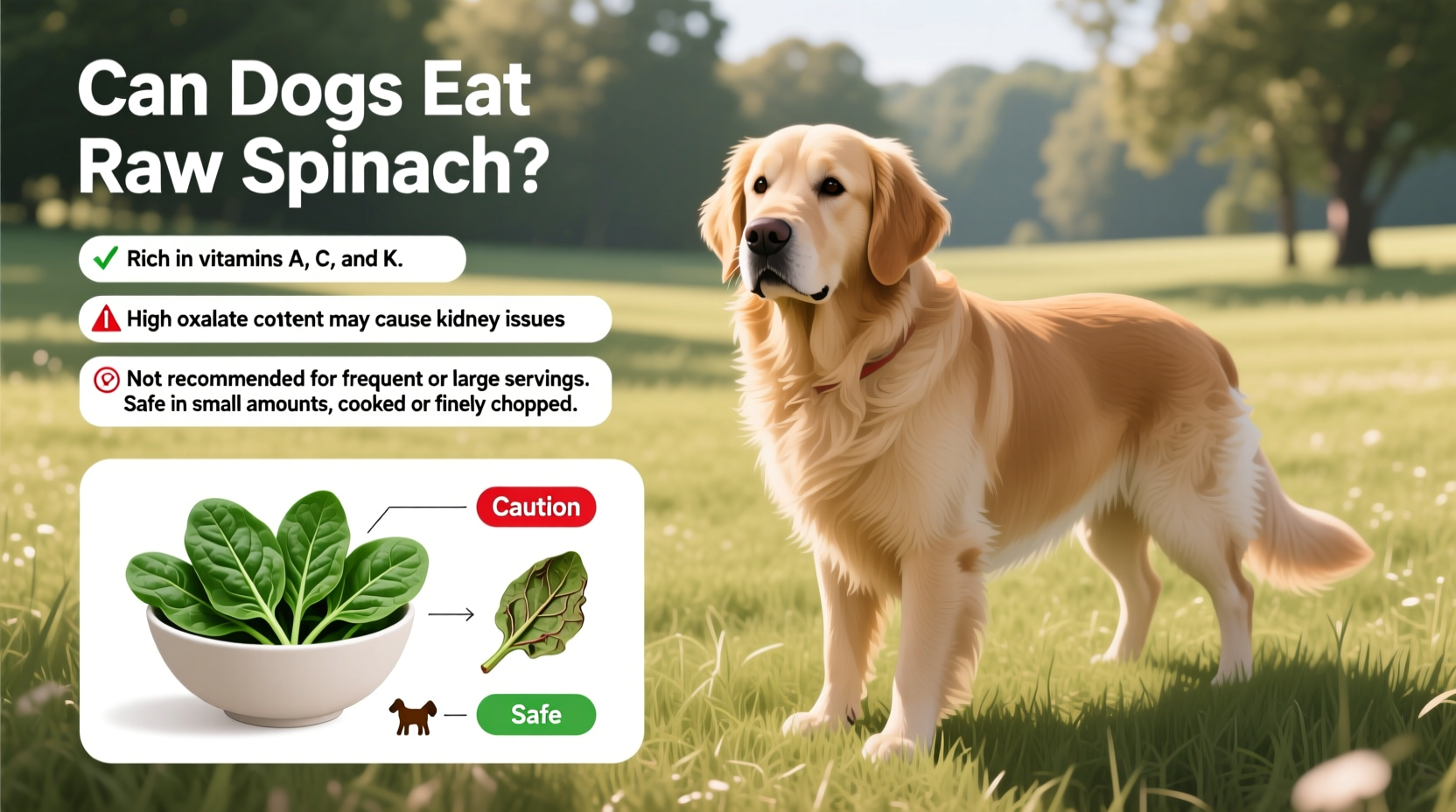 Can Dogs Eat Raw Spinach? Vet-Approved Safety Guide