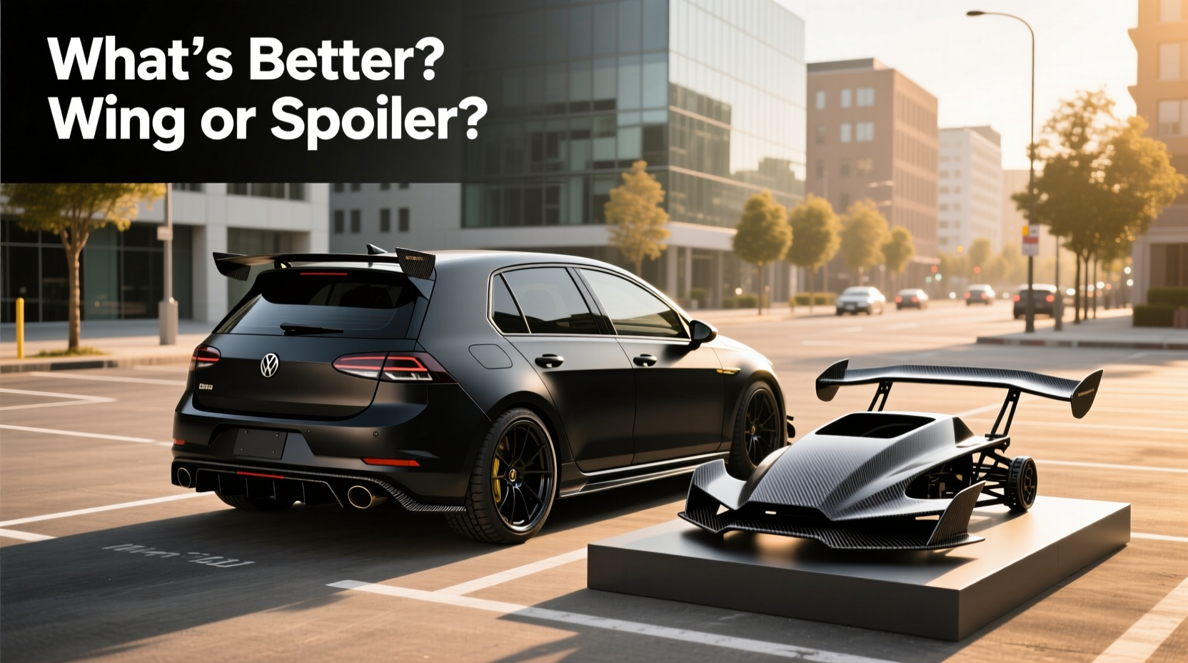 How to Choose Hatchback Spoiler, What's Better, Wing or Spoiler?