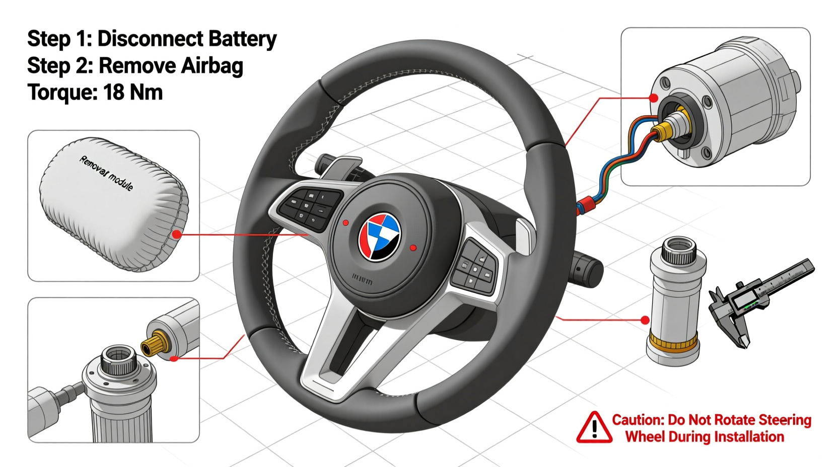 mk7 steering wheel install guide