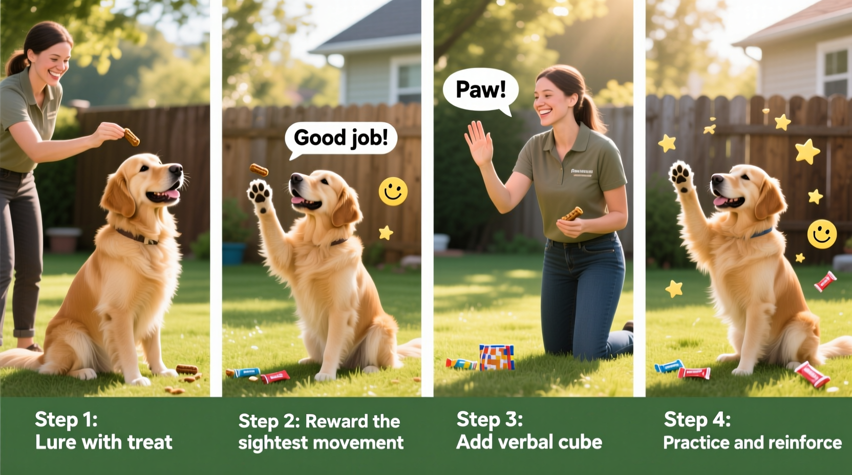 step by step guide to teaching your dog to give paw with positive reinforcement