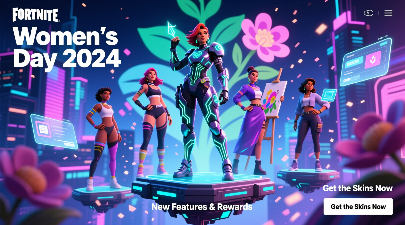womens day skins fortnite