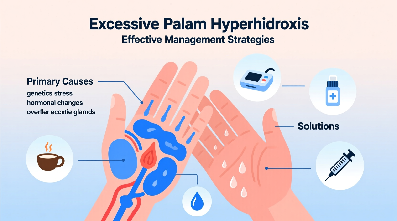 why are my hands always sweaty causes and solutions