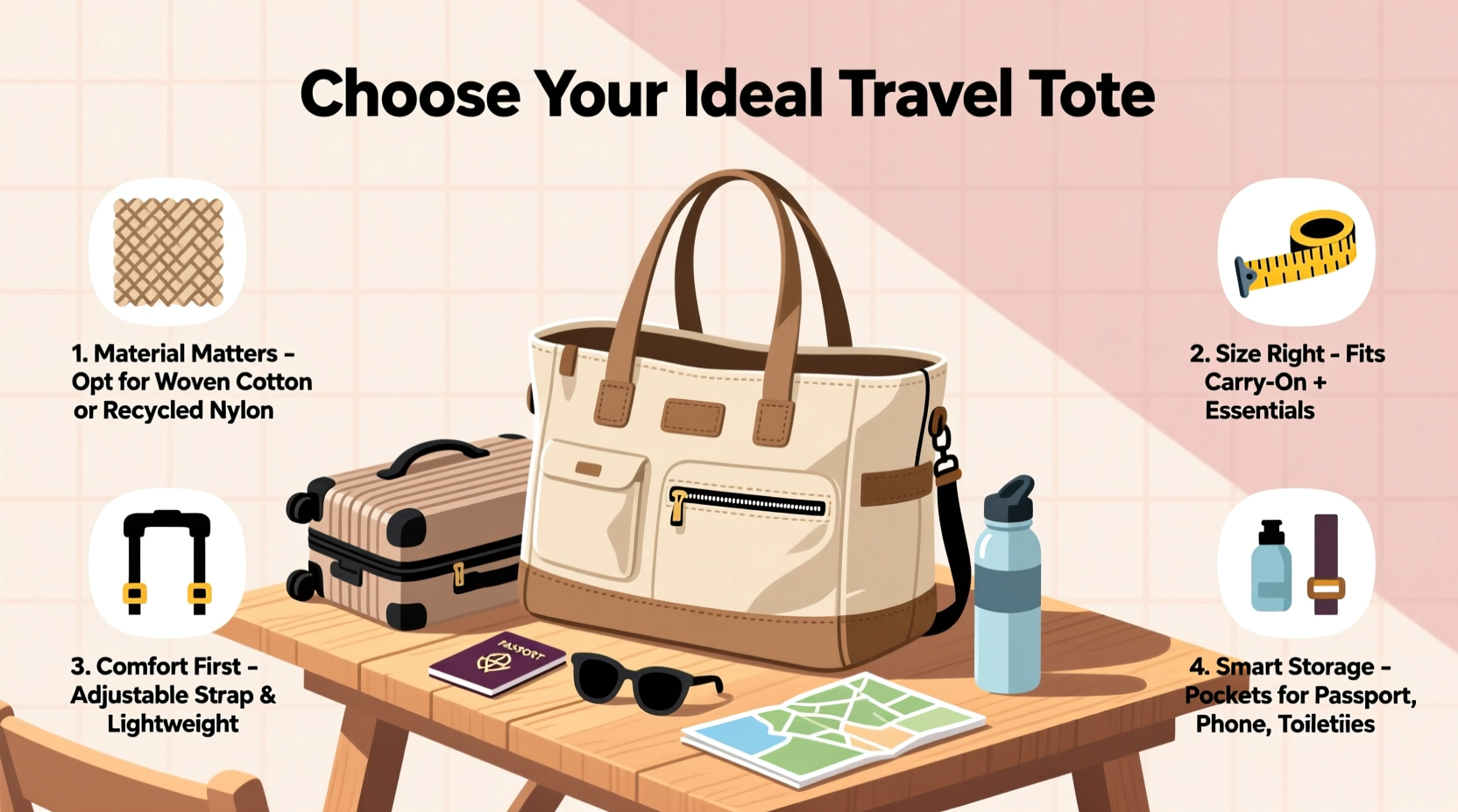 how to choose the ideal travel tote bag a practical guide for every journey