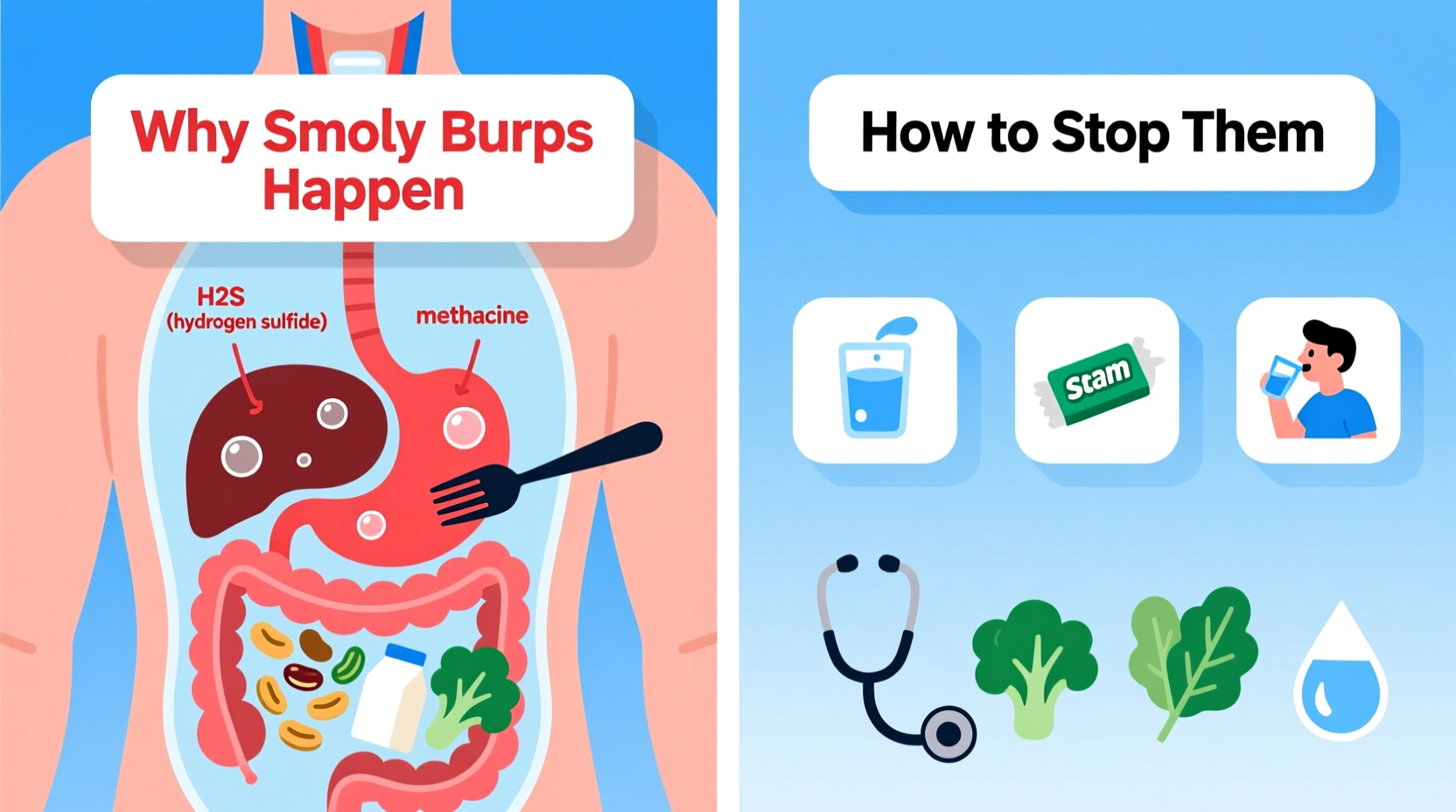 smelly burps why do i have them and how to stop them