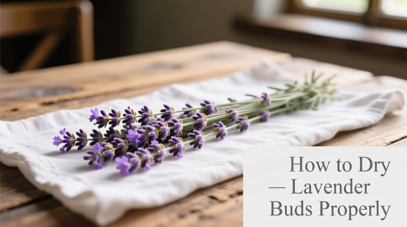 how to dry lavender buds