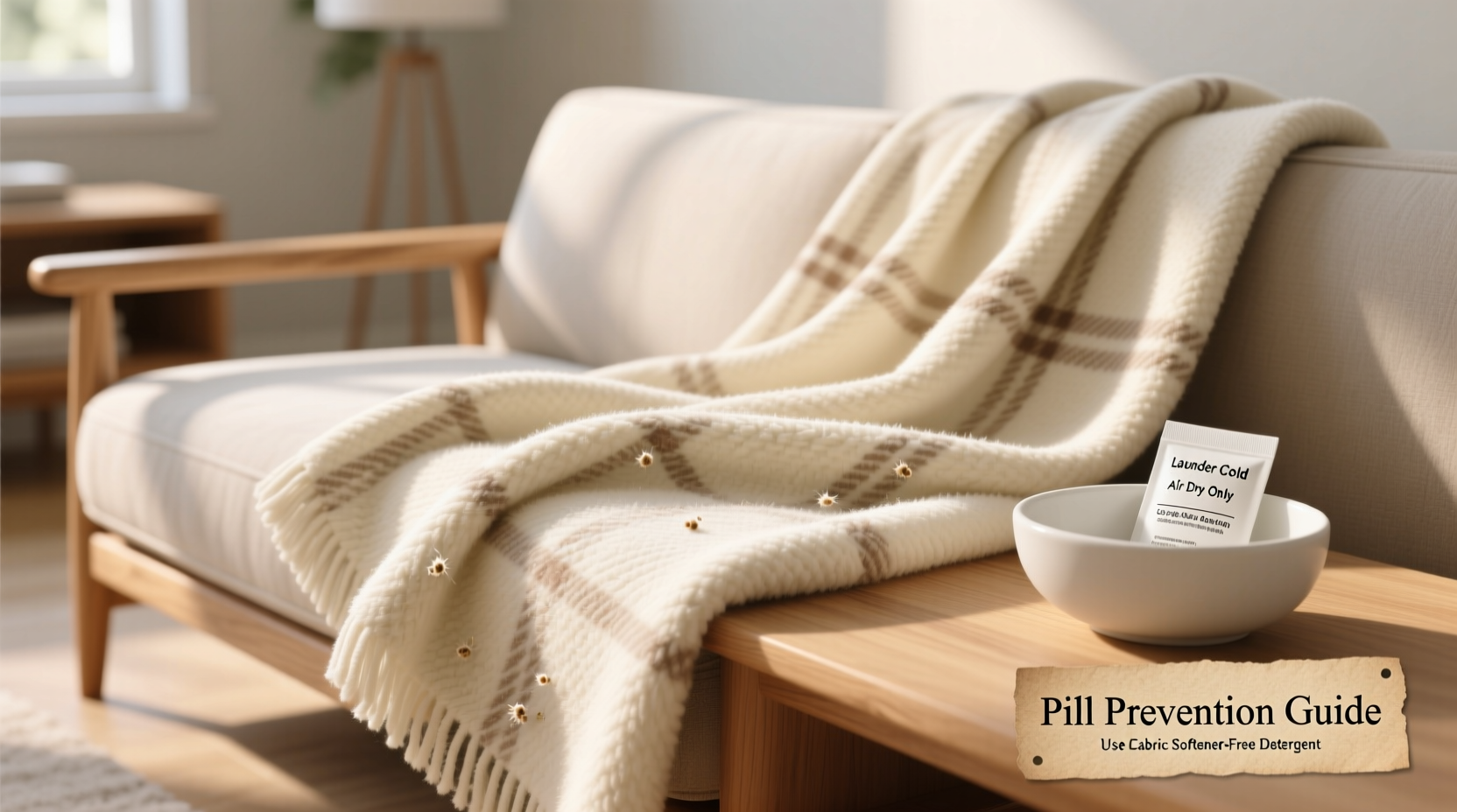 expert guide to caring for your flannel throw blanket and keeping it pill free