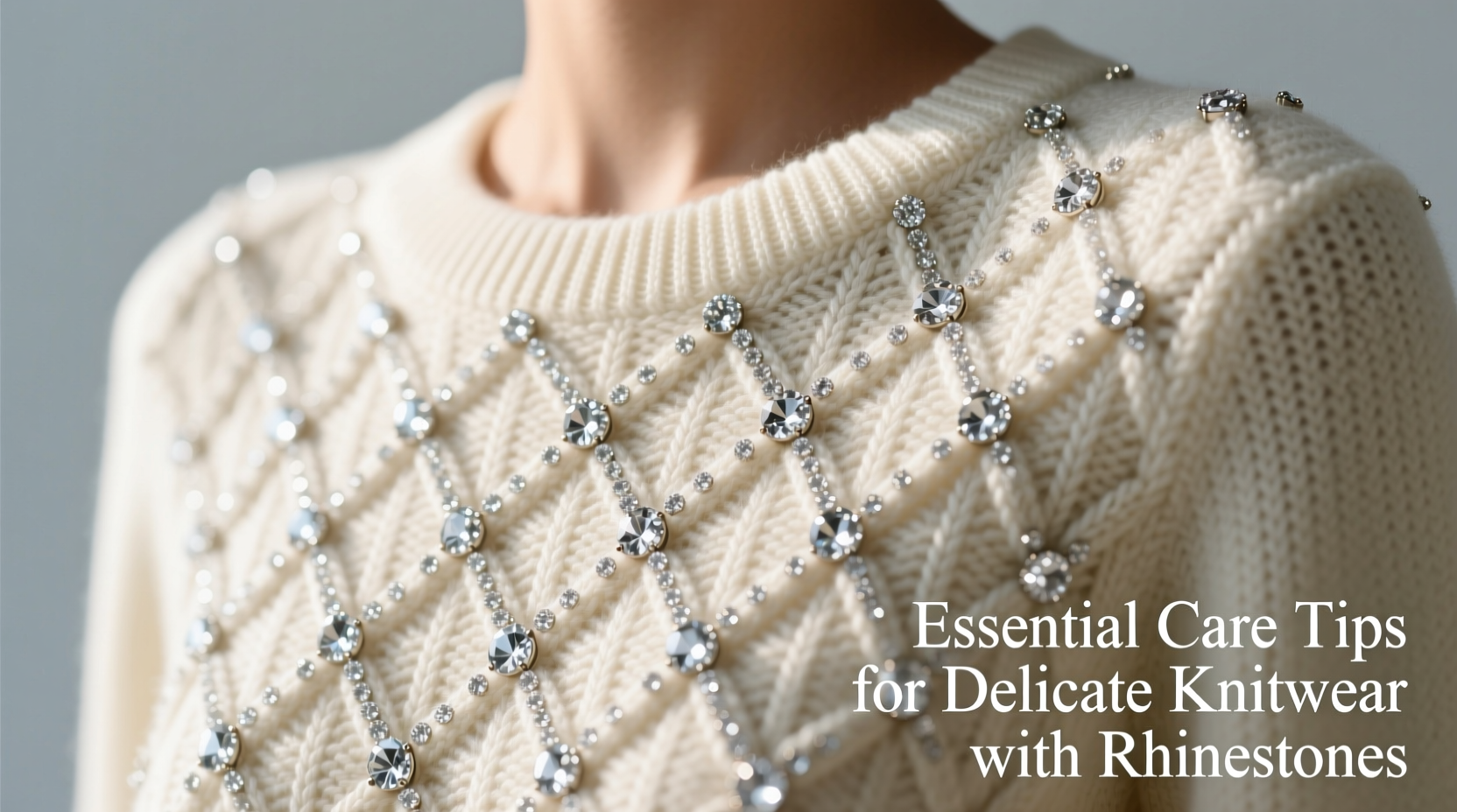 essential care tips for delicate knitwear with rhinestones to preserve sparkle and shape