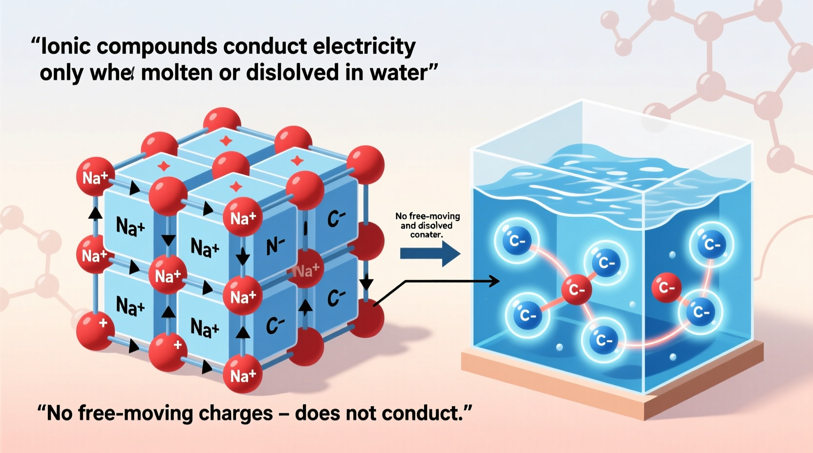 why ionic compounds conduct electricity explained