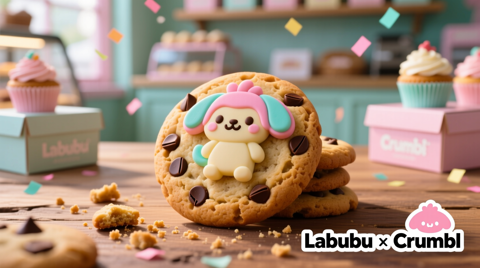 is the labubu crumbl cookie real