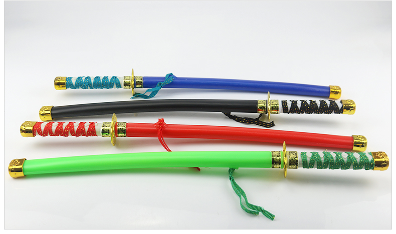 Plastic sword pretend play role toy kids japanese weapon toy