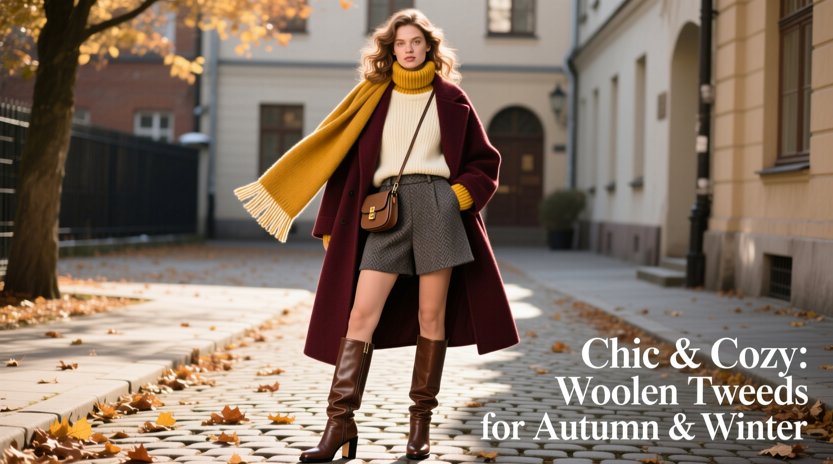 chic and cozy expert tips to style woolen tweed shorts for autumn and winter