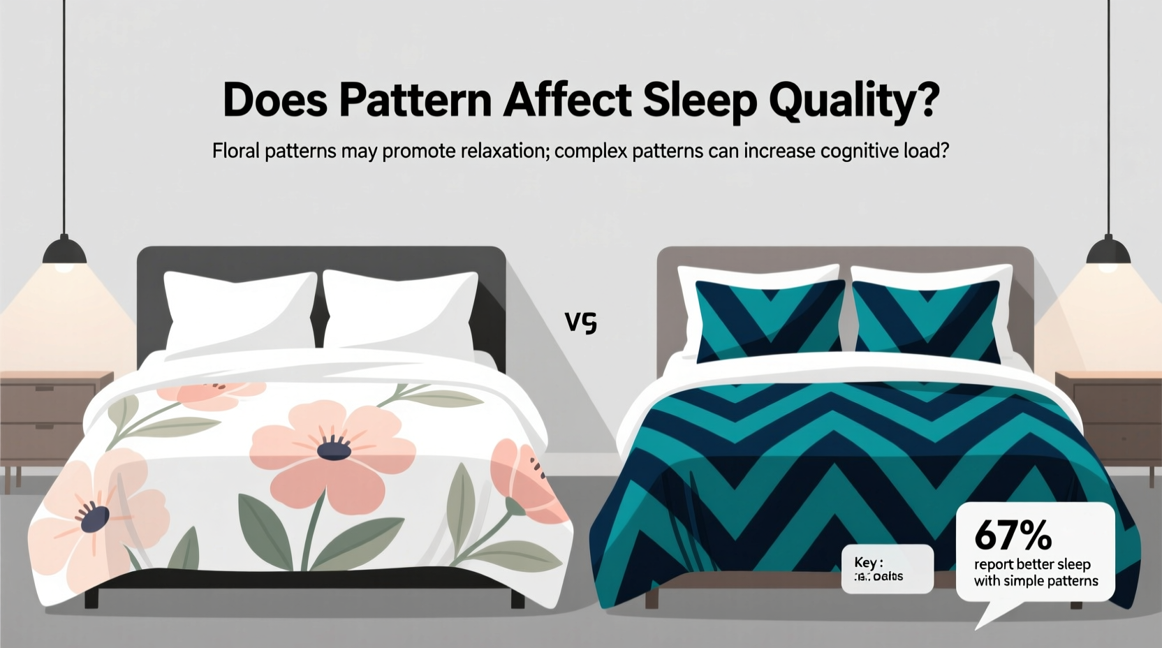 floral vs patterned bedding does the pattern affect sleep quality