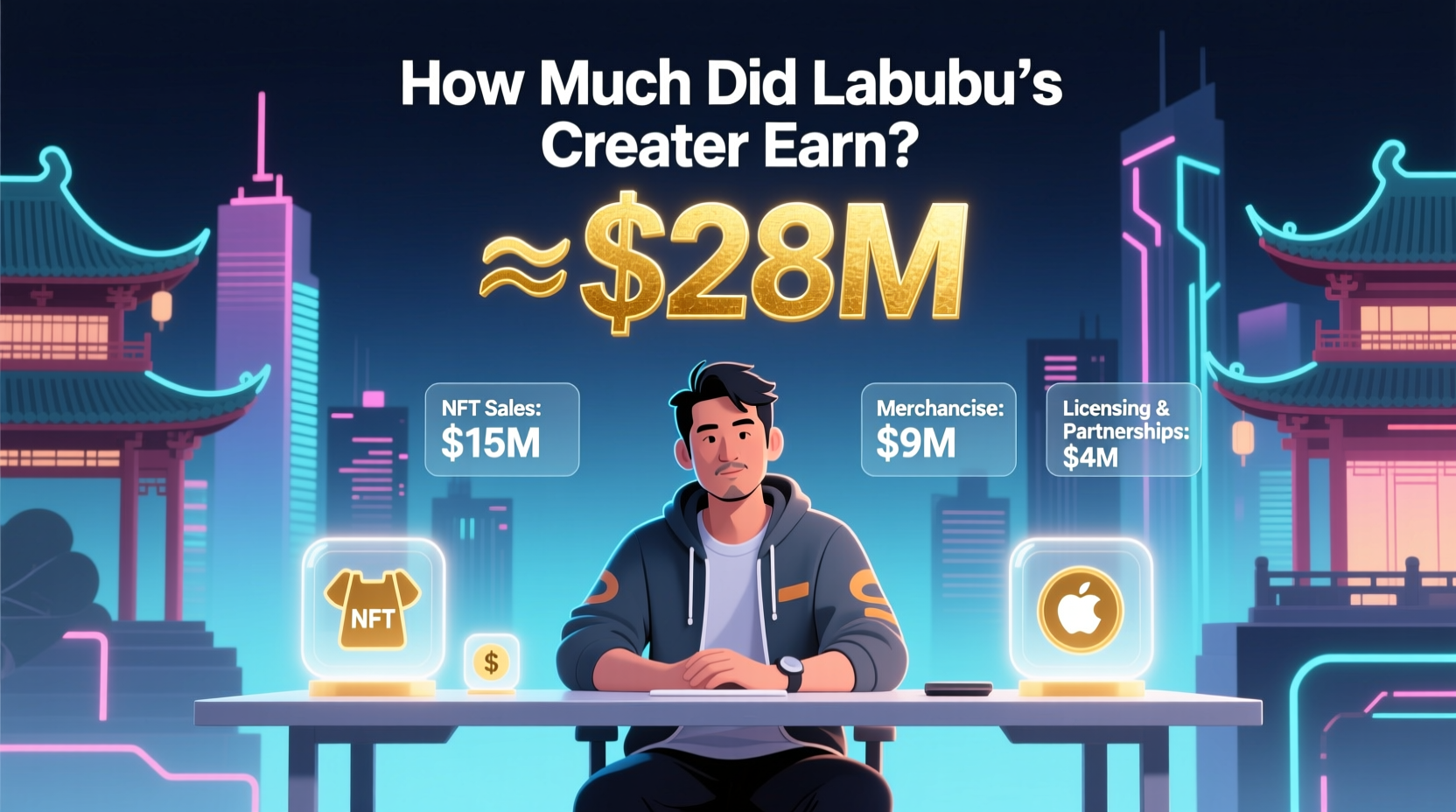 how much did labubu creator make