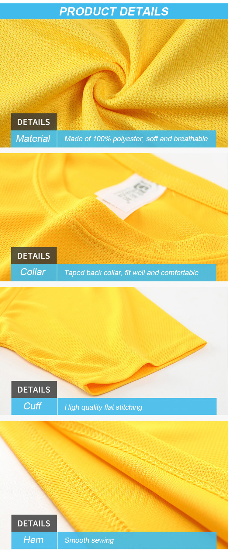 2022 Cheap Quick Dry 100% Polyester Plain Running Men T Shirt