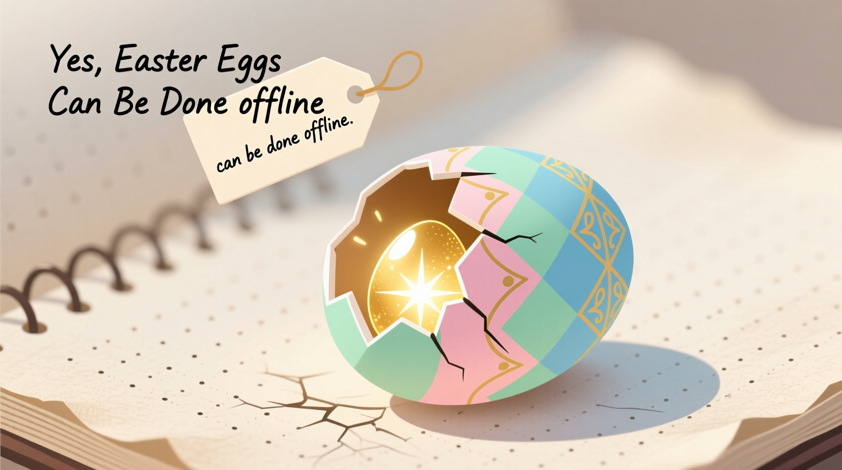 can easter eggs be done offline
