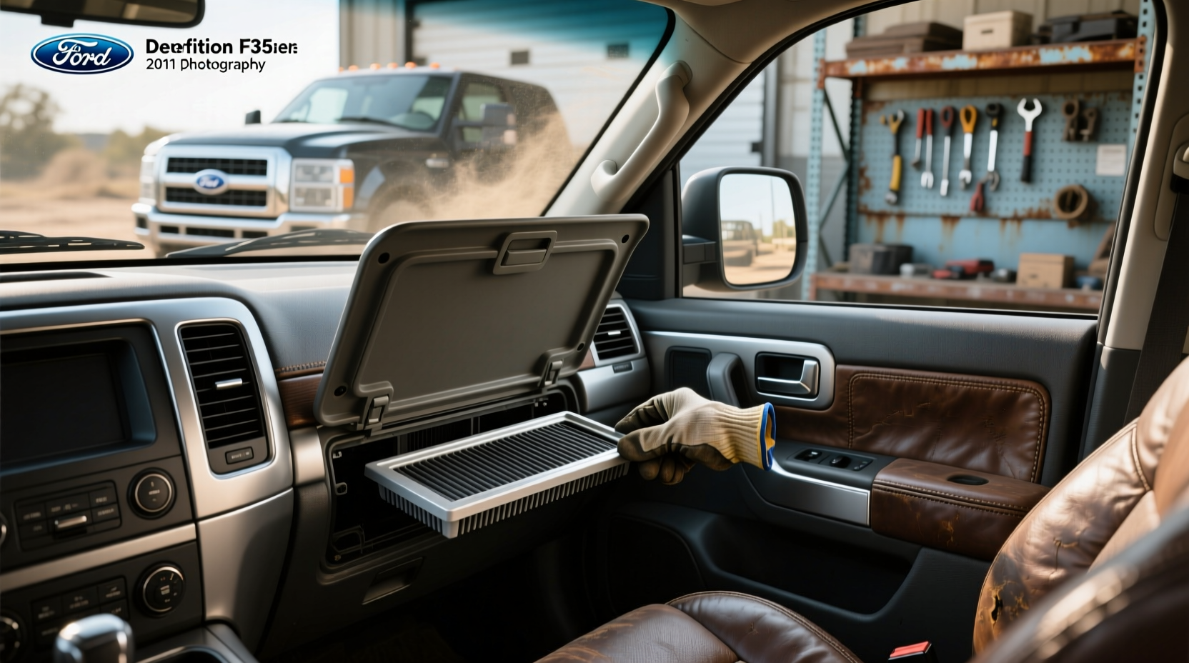 2011 f350 cabin air filter location replacement guide