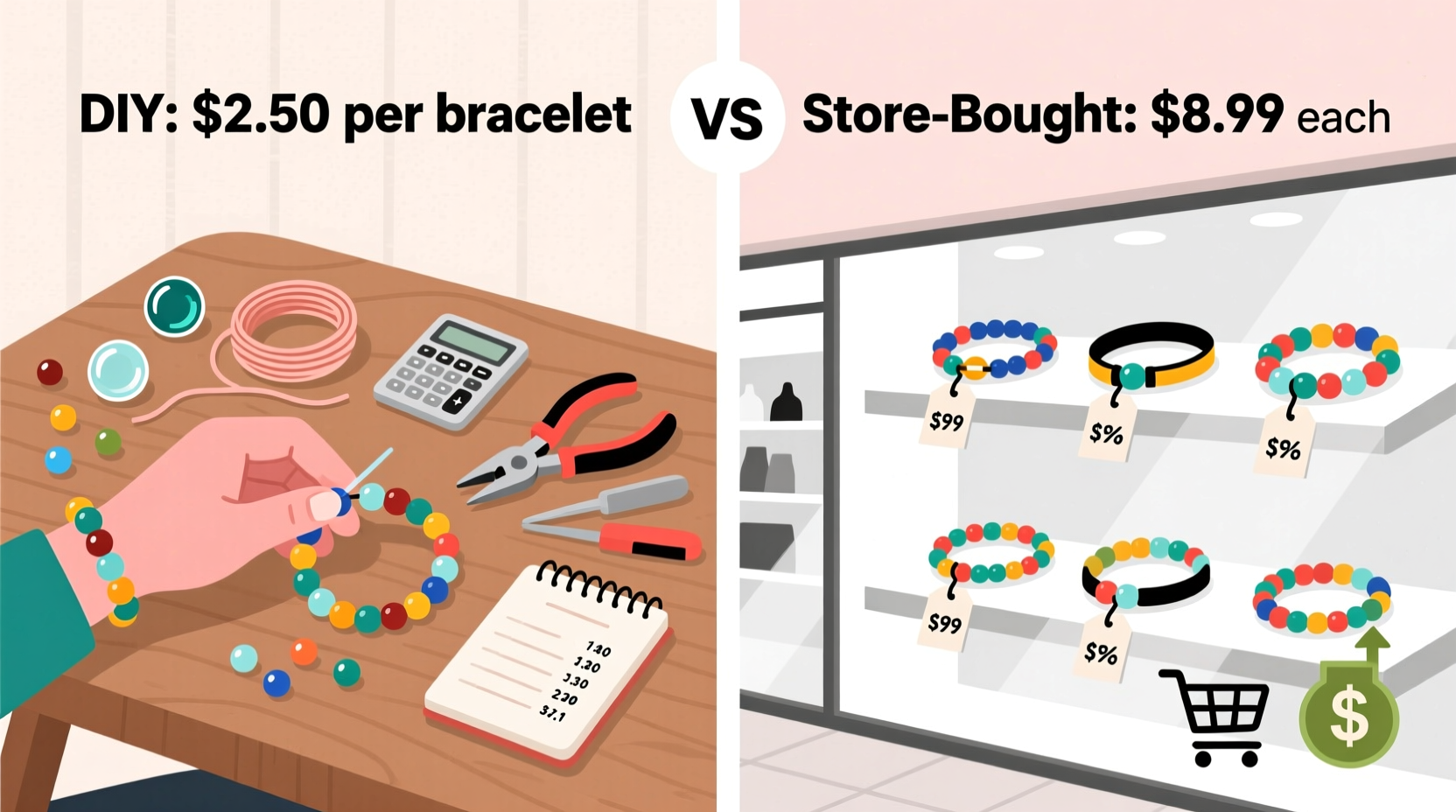 diy bracelets vs store bought is it really cheaper to make your own