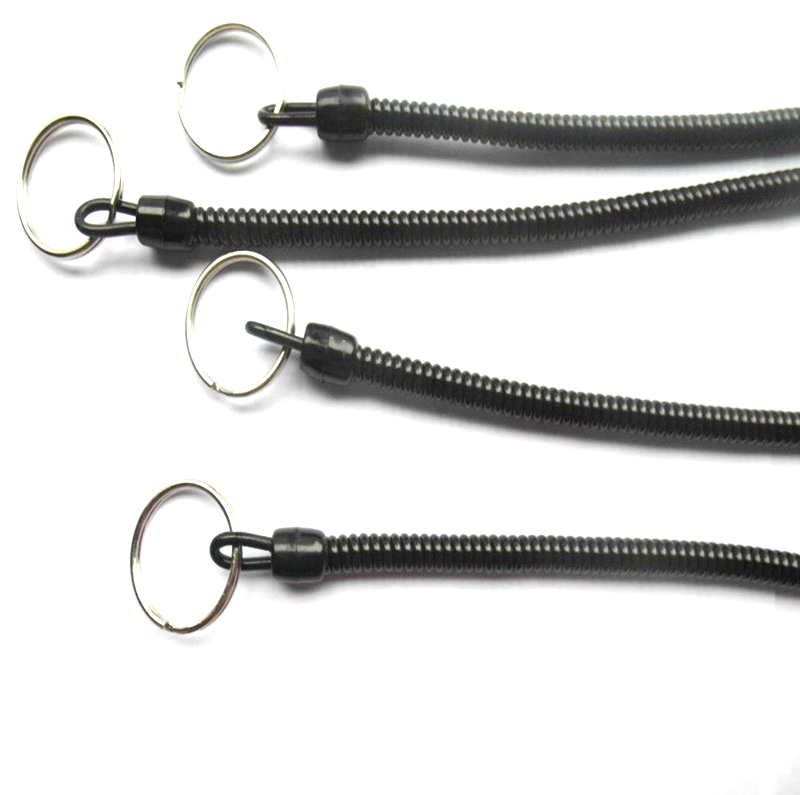 New Elastic Spiral Spring Coil Strap - Stretchy Keychain, Lanyard, Or Rope For Easy Carry