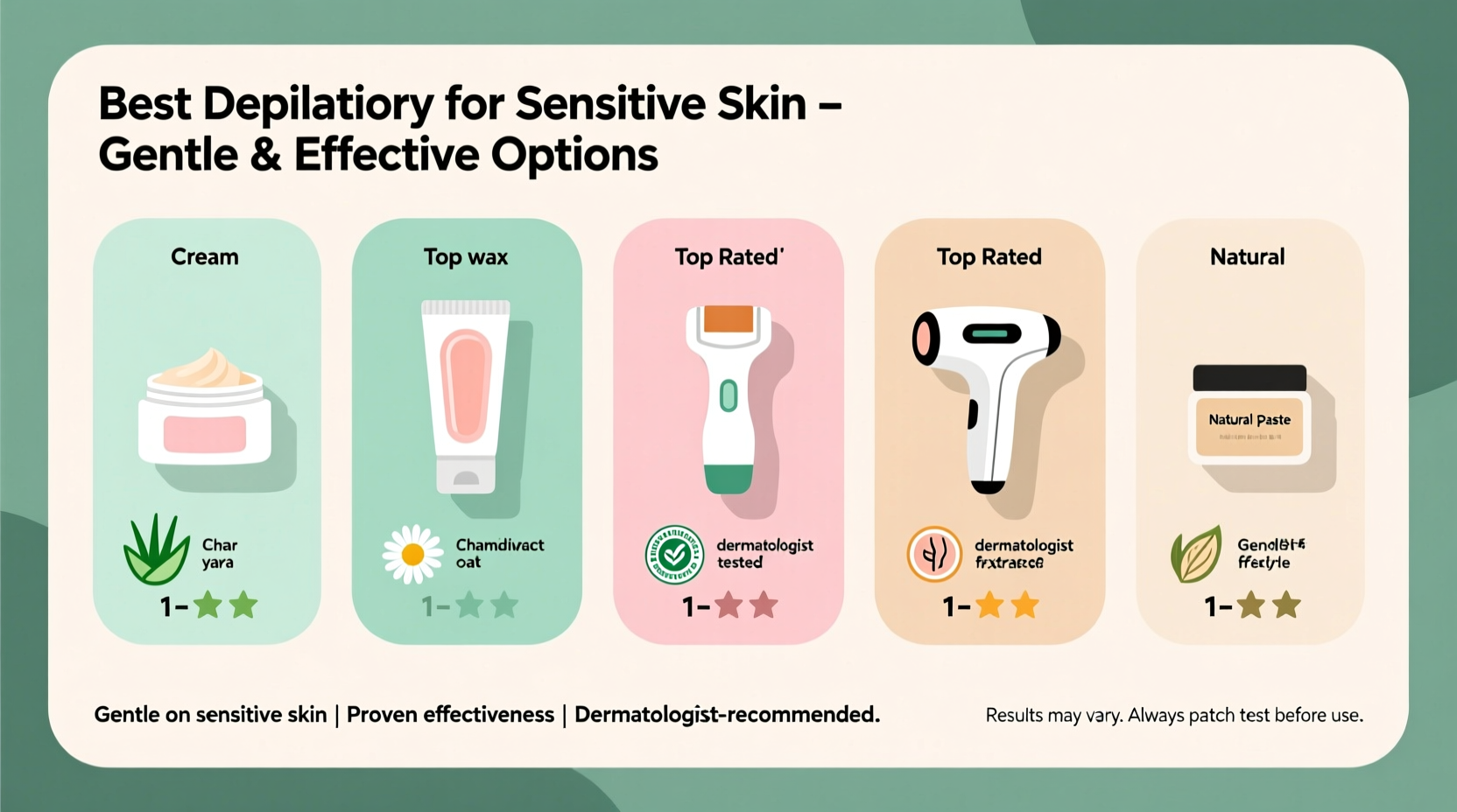 find the best depilatory for sensitive skin with gentle effective options