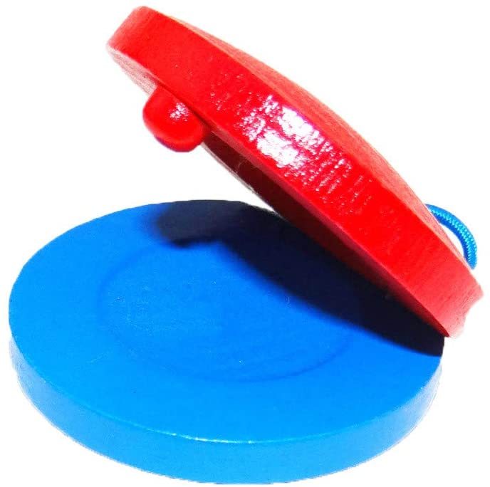 6 Pièces Castagnettes en Plastique Jouets à Percussion pour