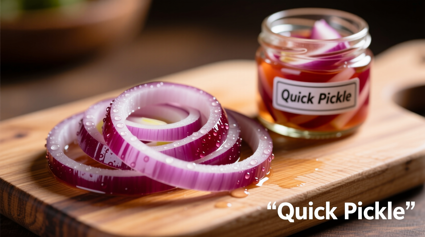 quick pickled red onion