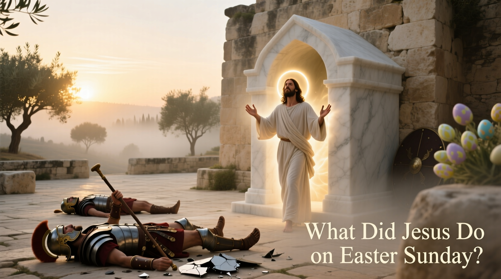 what did jesus do easter sunday