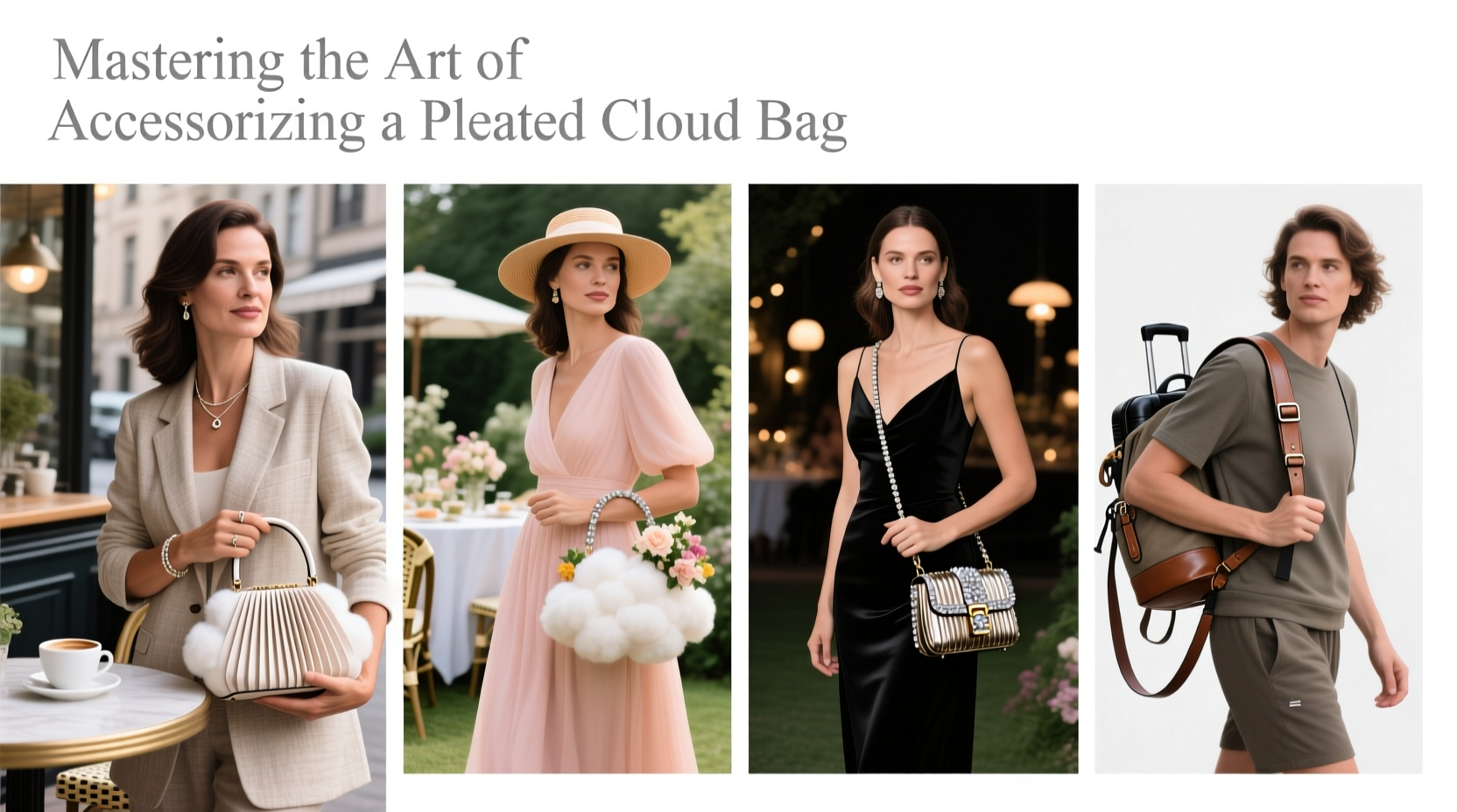 mastering the art of how to accessorize a pleated cloud bag for every occasion
