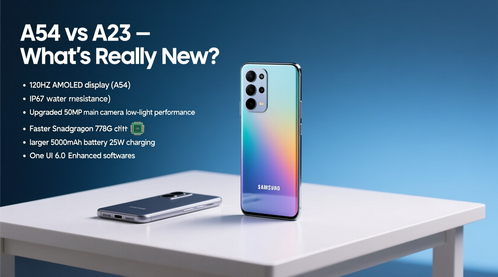 is the samsung a54 really worth the upgrade from the a23 what am i actually getting