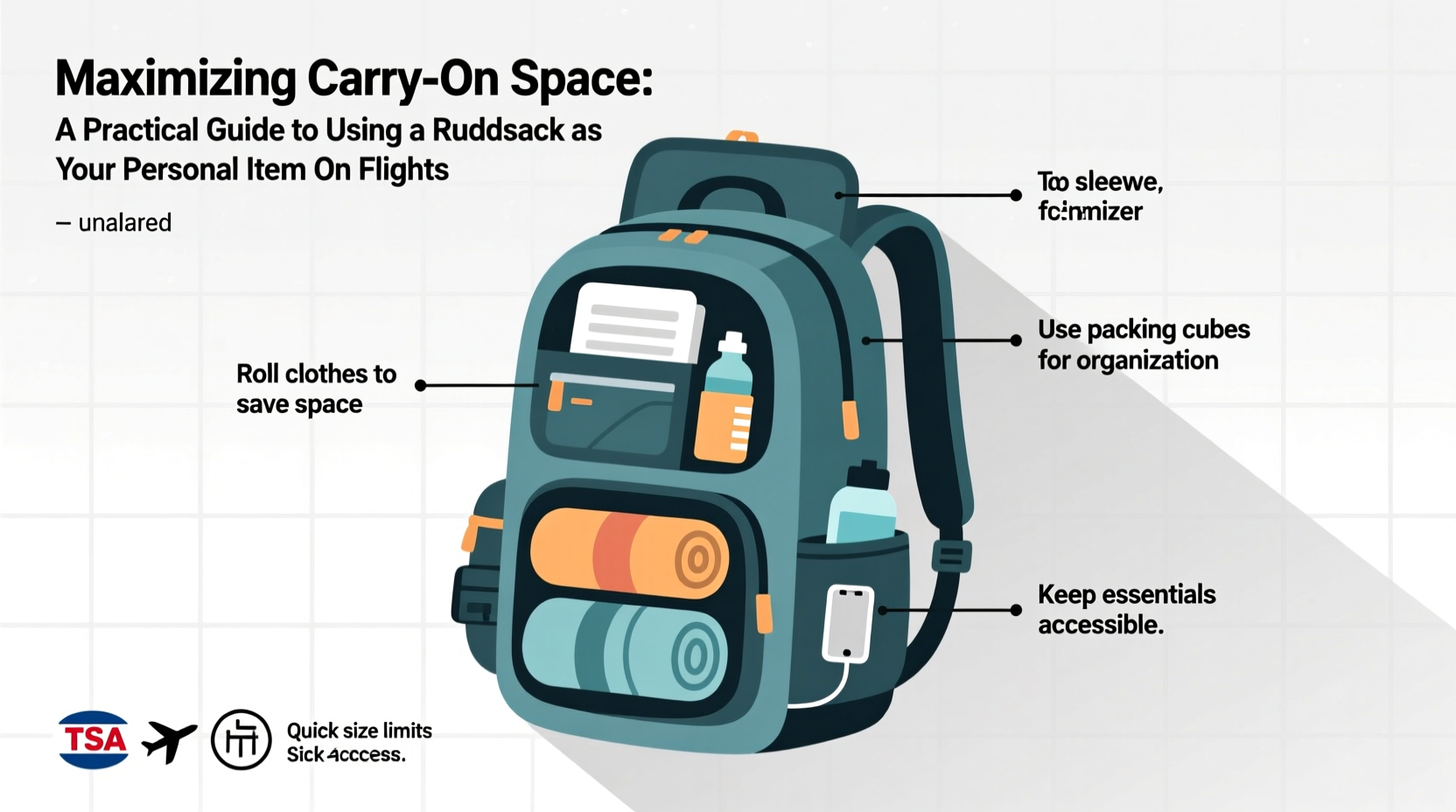 maximizing carry on space a practical guide to using a rucksack as your personal item on flights