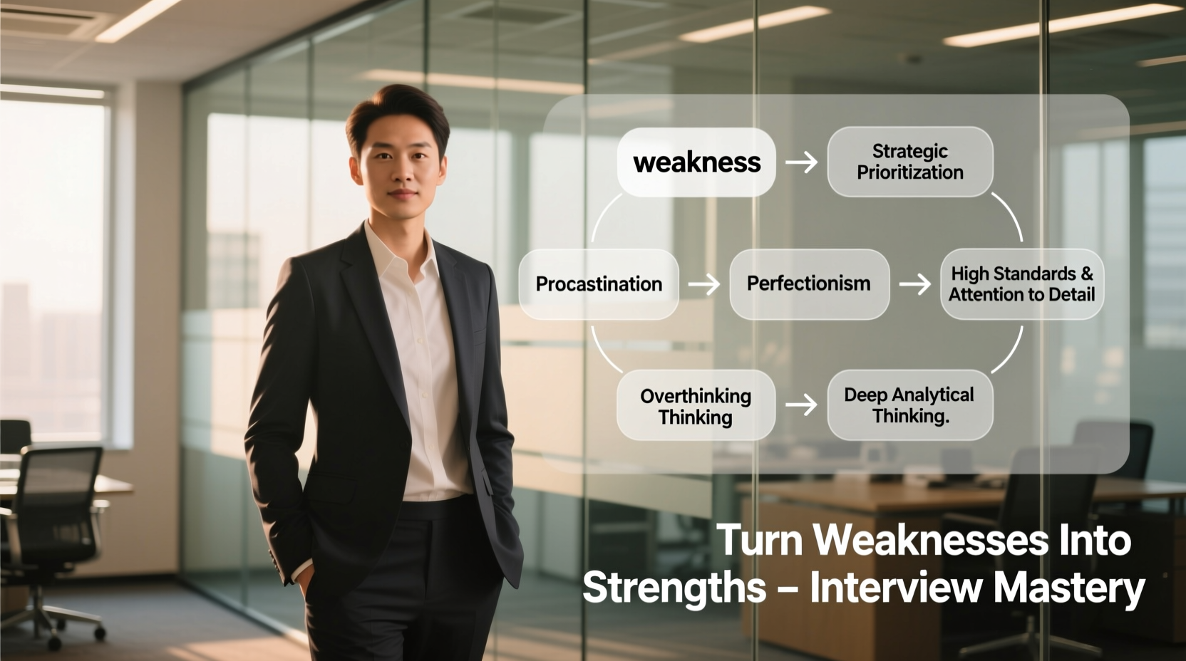 how to confidently answer what are your biggest weaknesses in an interview and turn them into strengths