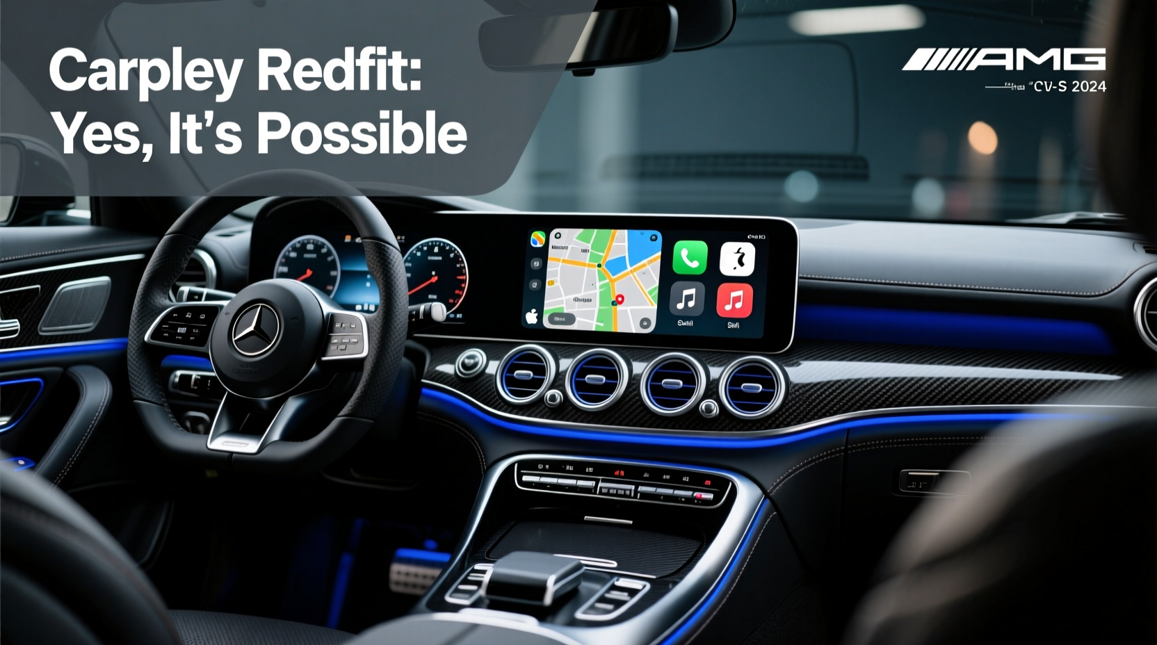 amg gt s carplay retrofit