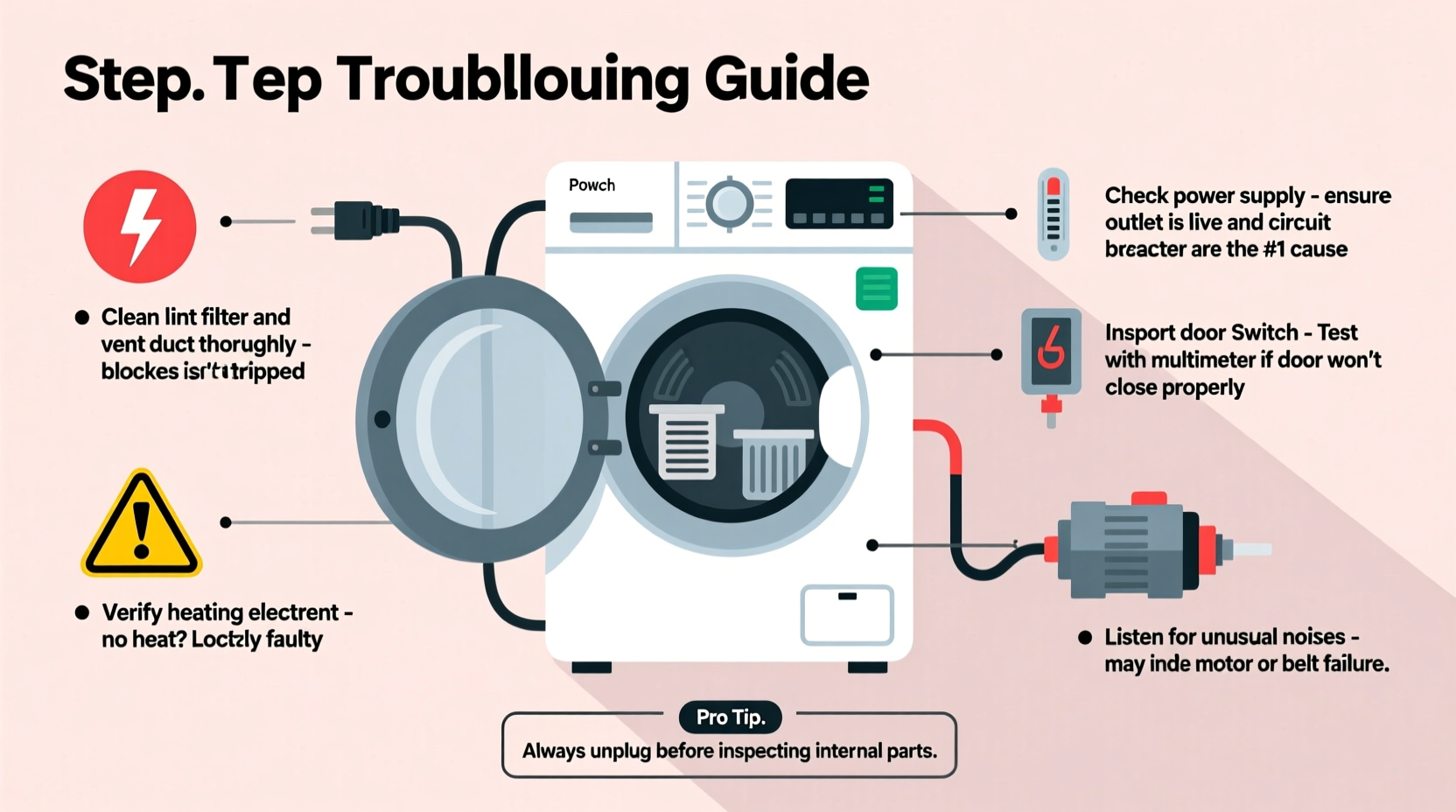 dryer not working reasons troubleshooting tips