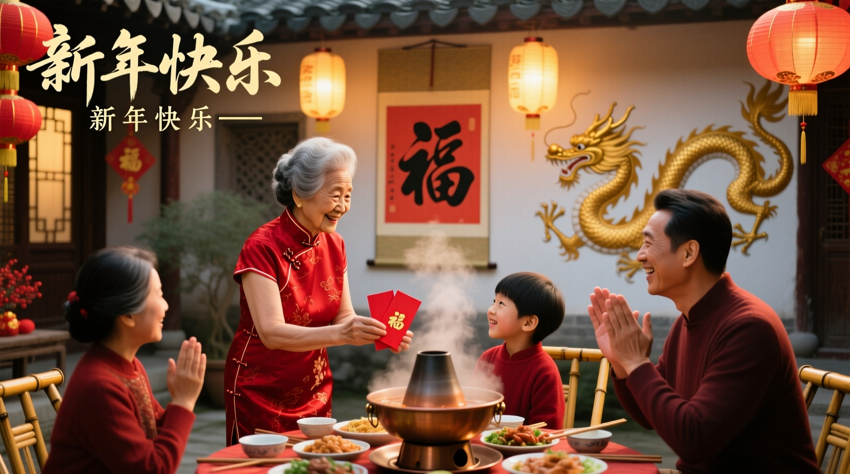 how to wish happy new year china