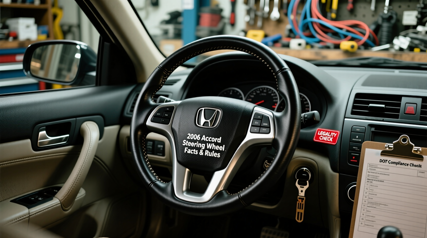 2006 accord aftermarket steering wheel legality