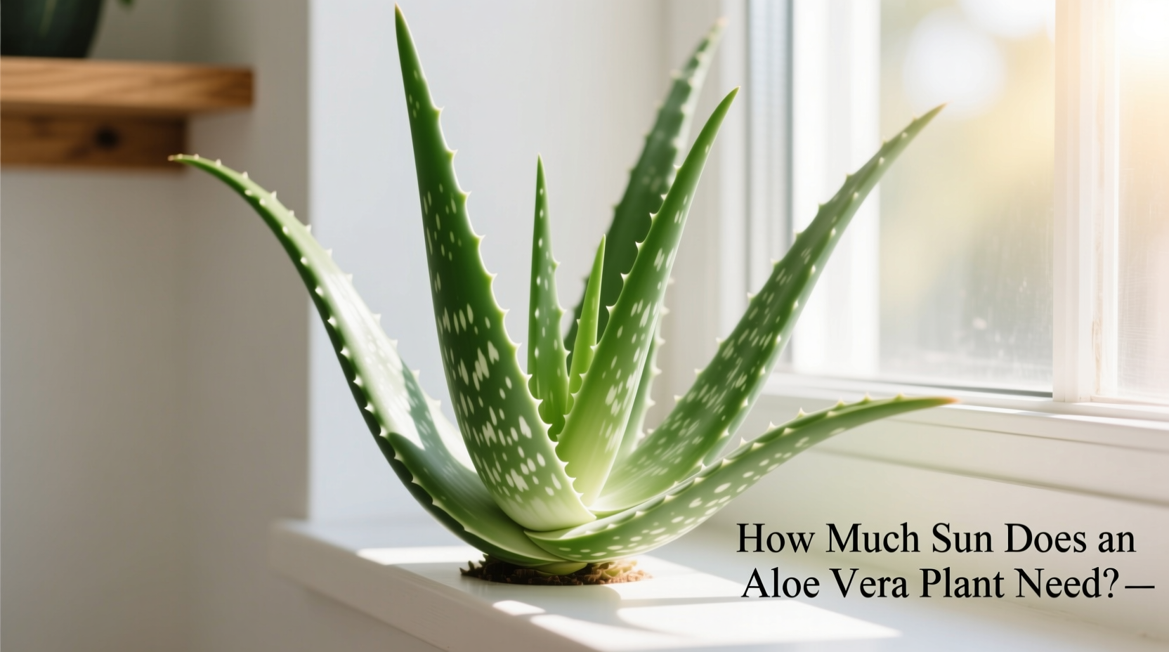 how much sun does a aloe vera plant need