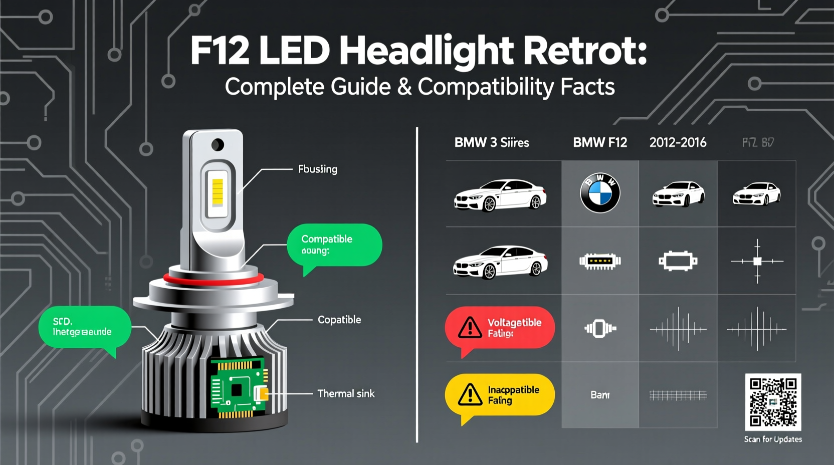 f12 led headlight retrofit