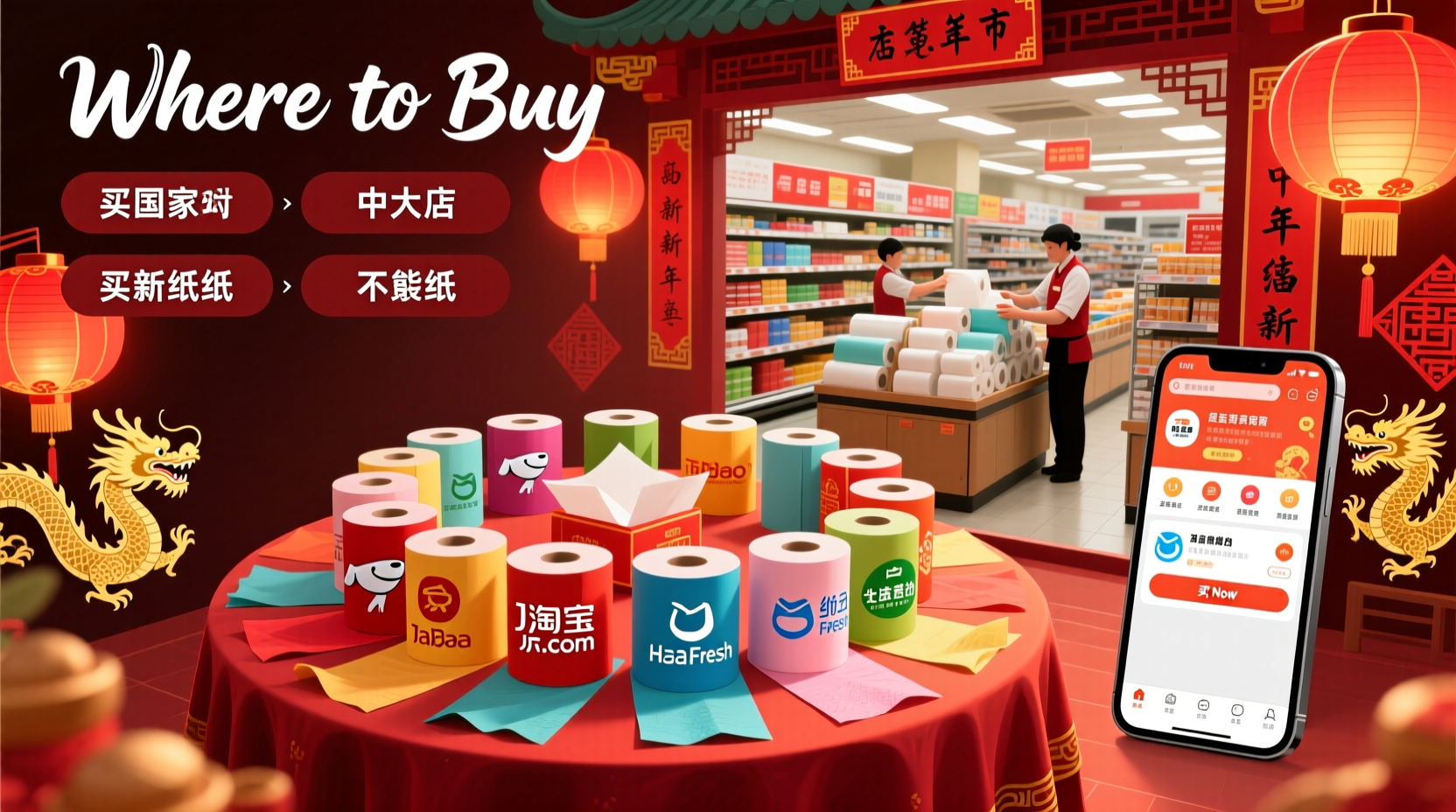 where to get chinese new year tissue paper