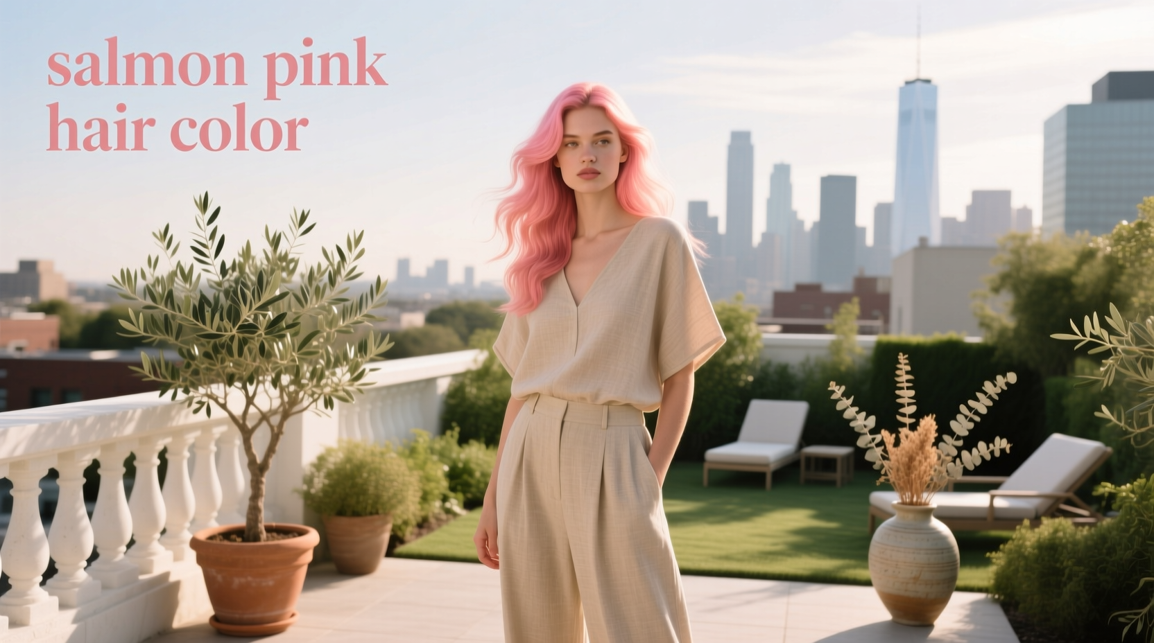 salmon pink hair color guide