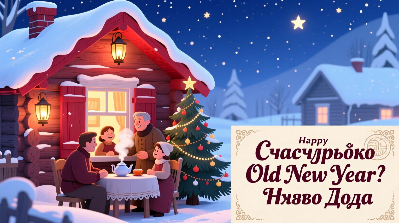how do i say happy old new year in russian